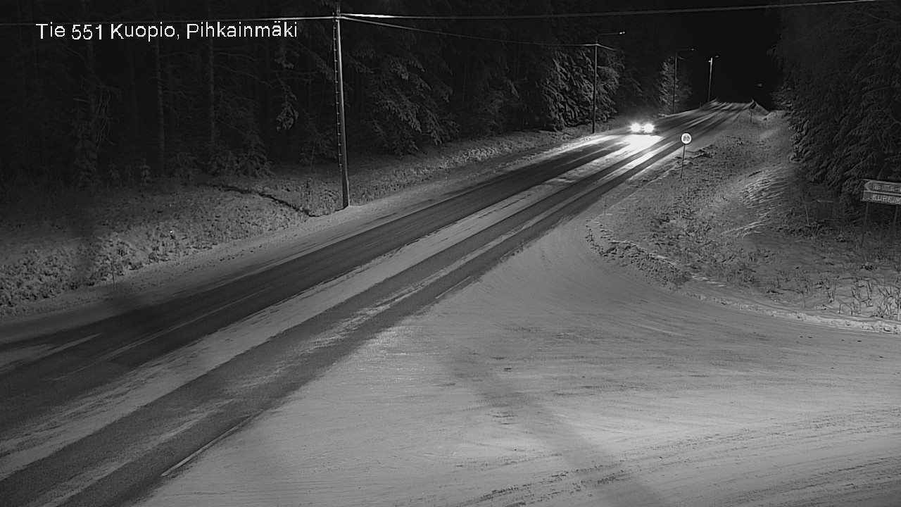 Kelikamerat Kuva Tie 551 Kuopio, Pihkainmäki, Kuopio, Pohjois-Savo