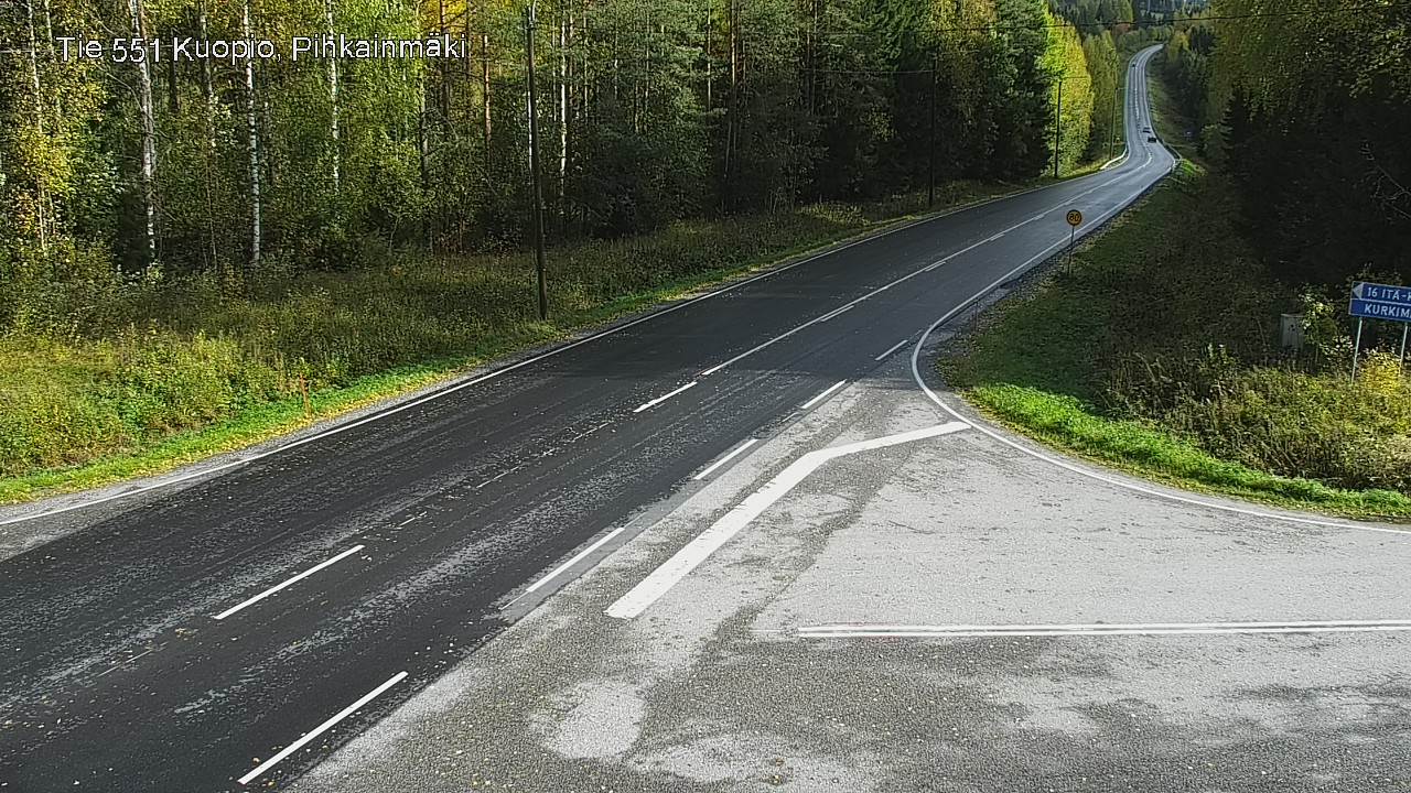 Kelikamerat Kuva Tie 551 Kuopio, Pihkainmäki, Kuopio, Pohjois-Savo
