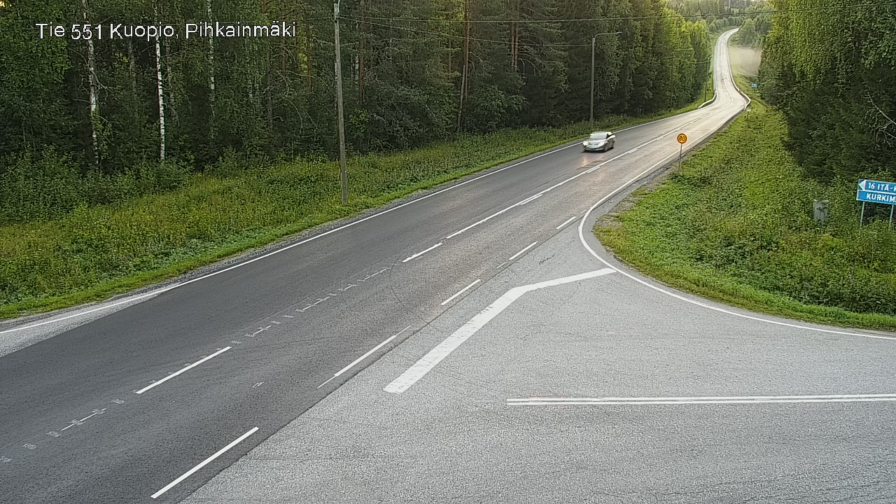 Kelikamerat Kuva Tie 551 Kuopio, Pihkainmäki, Kuopio, Pohjois-Savo