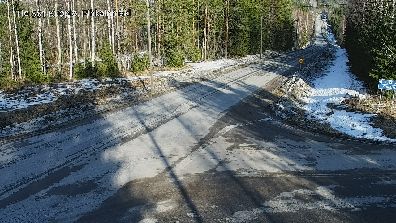 Kelikamerat Kuva Tie 551 Kuopio, Pihkainmäki, Kuopio, Pohjois-Savo