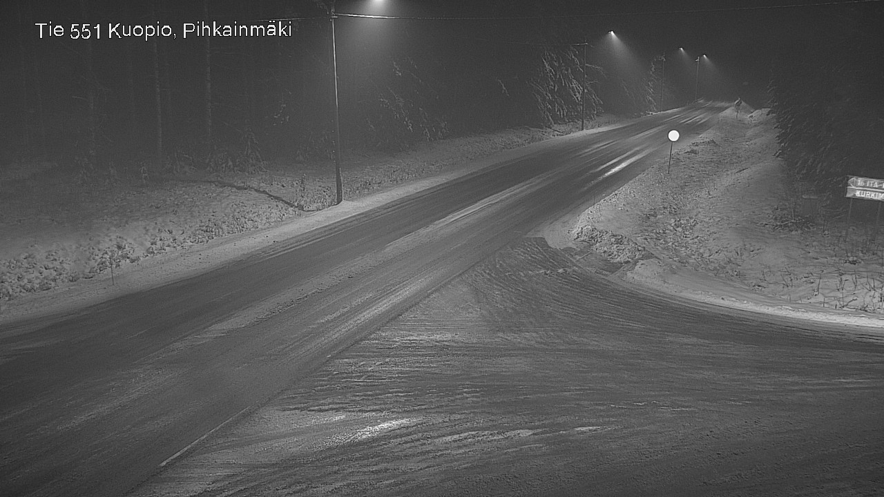 Weather Camera Image Road 551 Kuopio, Pihkainmäki, Kuopio, Pohjois-Savo