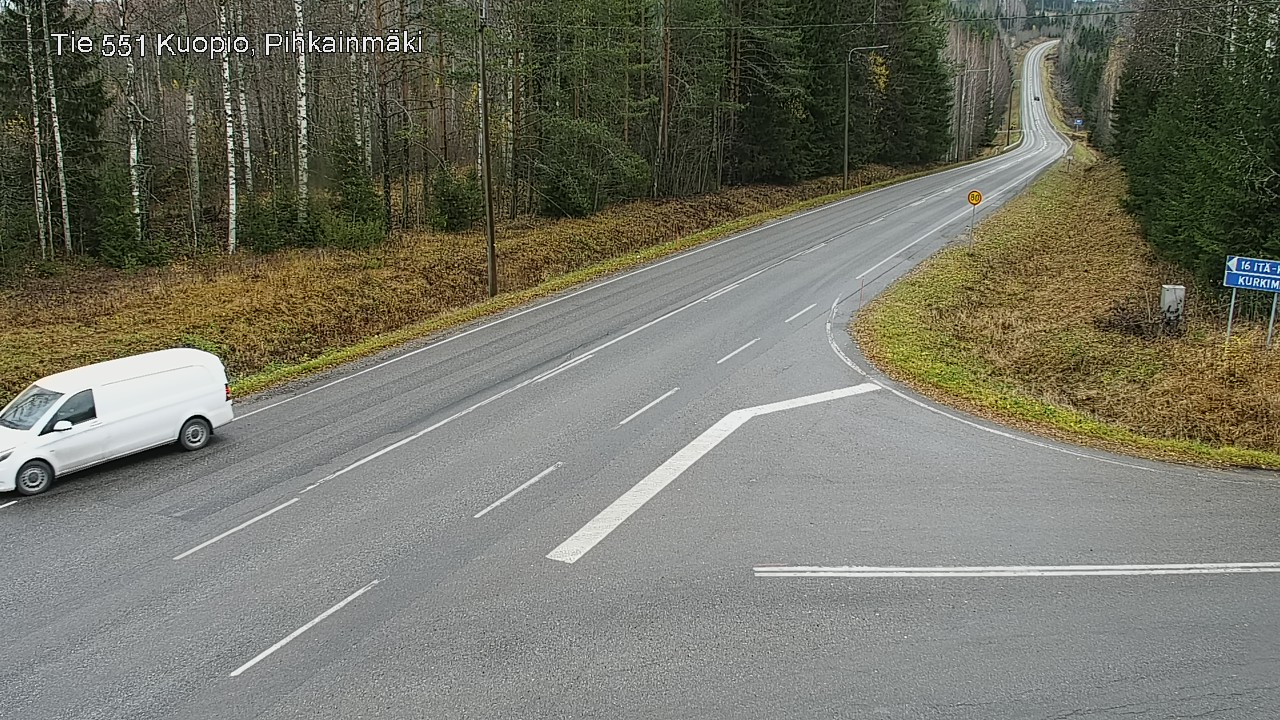 Weather Camera Image Väg 551 Kuopio, Pihkainmäki, Kuopio, Pohjois-Savo