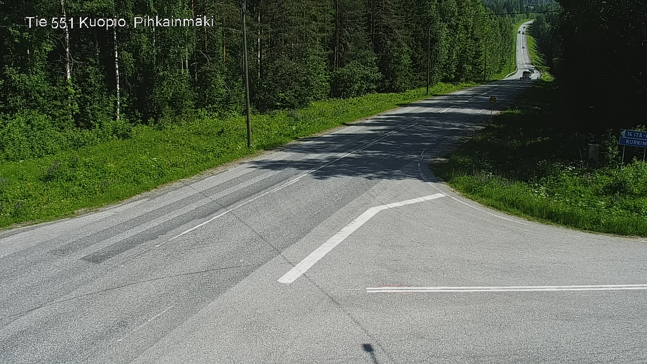 Kelikamerat Kuva Tie 551 Kuopio, Pihkainmäki, Kuopio, Pohjois-Savo