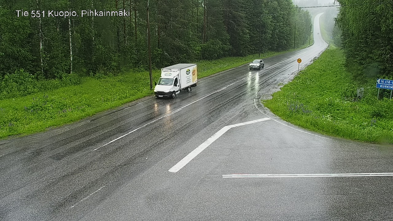 Weather Camera Image Väg 551 Kuopio, Pihkainmäki, Kuopio, Pohjois-Savo