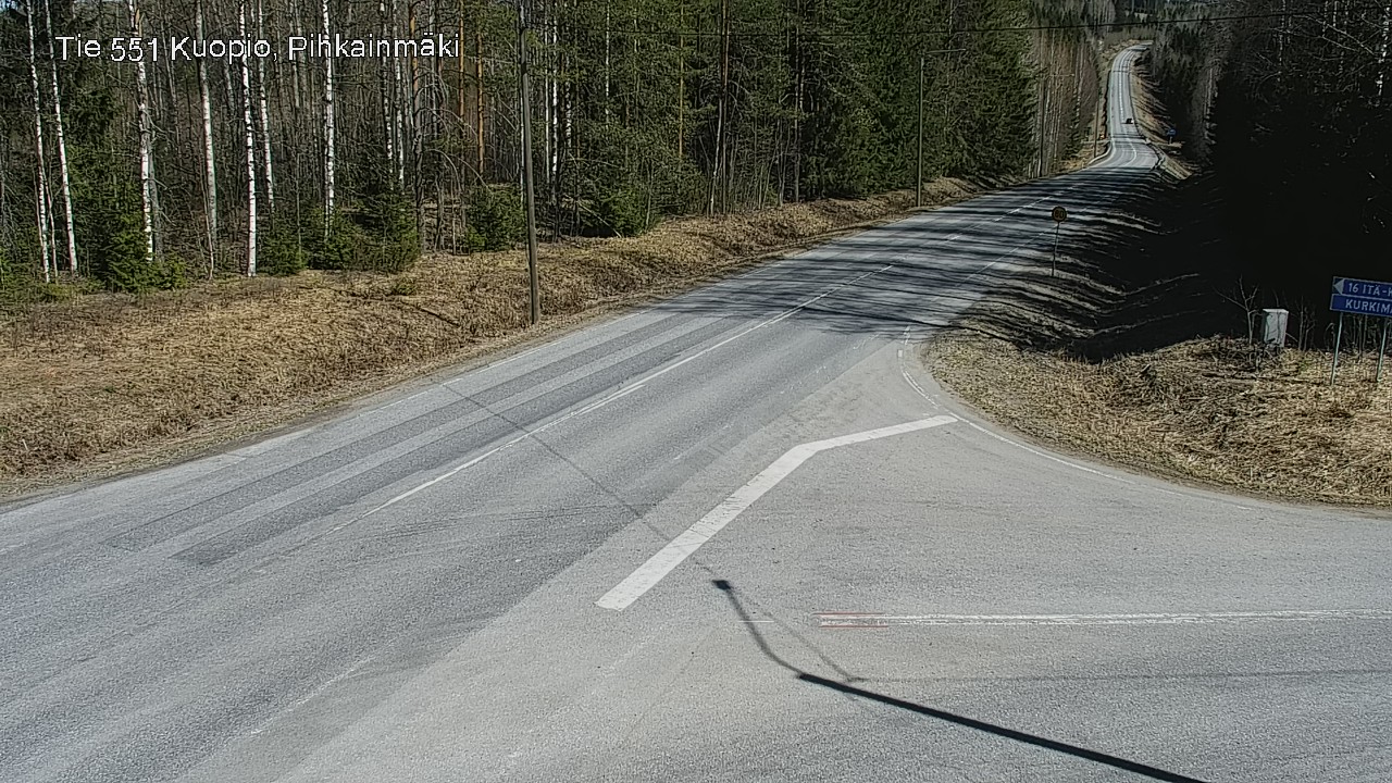 Weather Camera Image Väg 551 Kuopio, Pihkainmäki, Kuopio, Pohjois-Savo