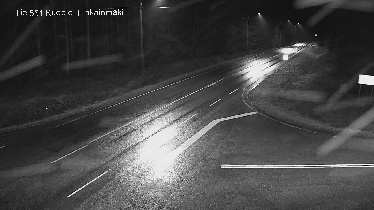 Weather Camera Image Road 551 Kuopio, Pihkainmäki, Kuopio, Pohjois-Savo