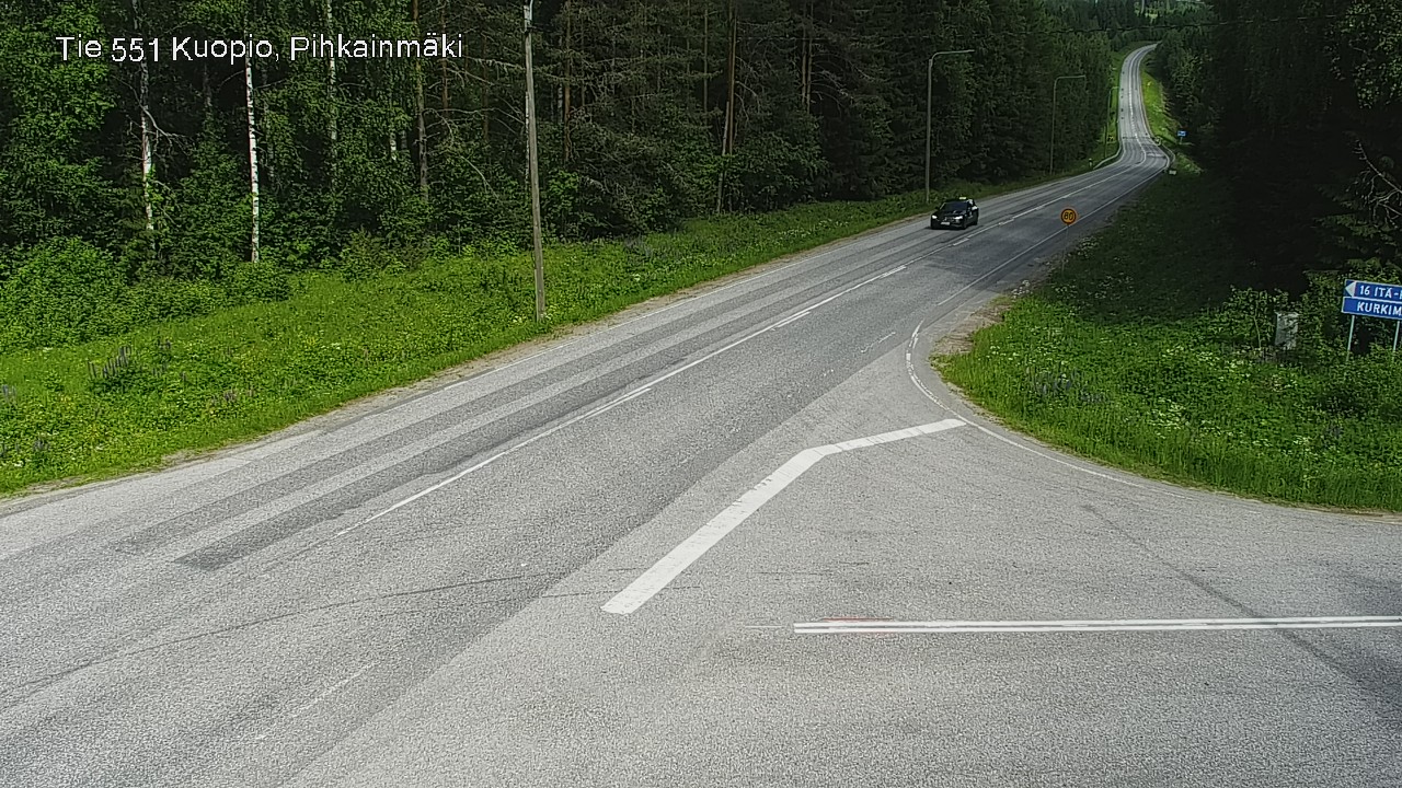 Kelikamerat Kuva Tie 551 Kuopio, Pihkainmäki, Kuopio, Pohjois-Savo