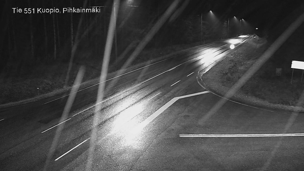 Weather Camera Image Road 551 Kuopio, Pihkainmäki, Kuopio, Pohjois-Savo