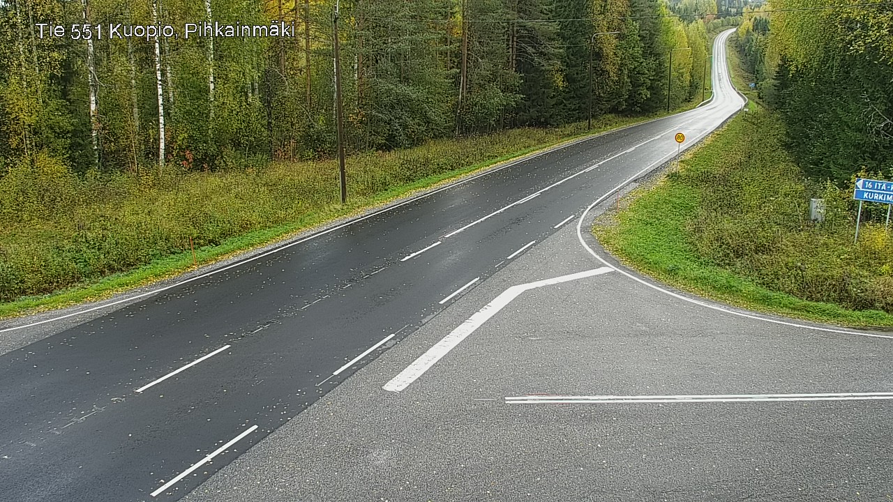 Kelikamerat Kuva Tie 551 Kuopio, Pihkainmäki, Kuopio, Pohjois-Savo