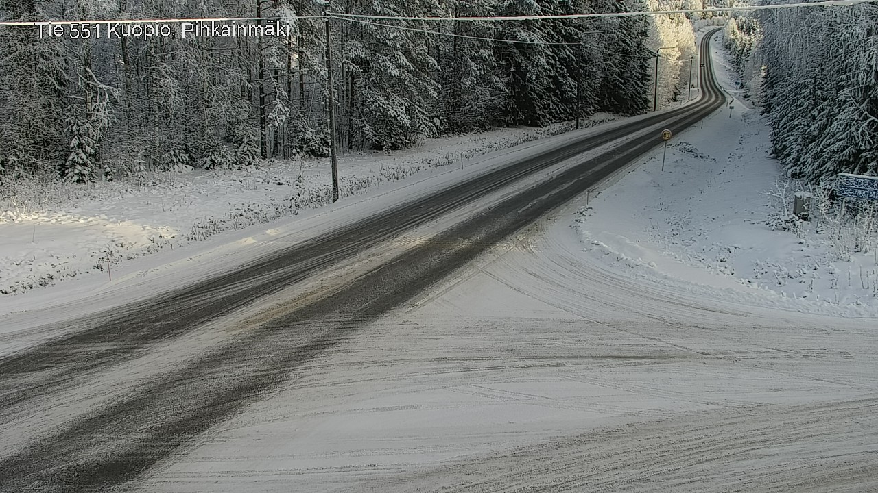 Kelikamerat Kuva Tie 551 Kuopio, Pihkainmäki, Kuopio, Pohjois-Savo