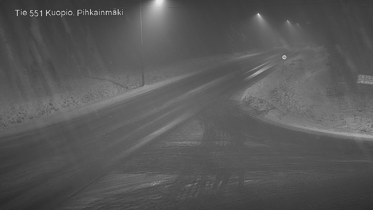 Weather Camera Image Road 551 Kuopio, Pihkainmäki, Kuopio, Pohjois-Savo