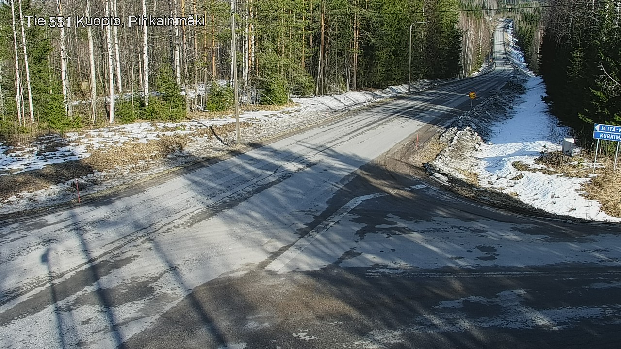 Kelikamerat Kuva Tie 551 Kuopio, Pihkainmäki, Kuopio, Pohjois-Savo