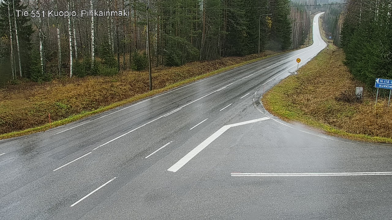 Weather Camera Image Väg 551 Kuopio, Pihkainmäki, Kuopio, Pohjois-Savo