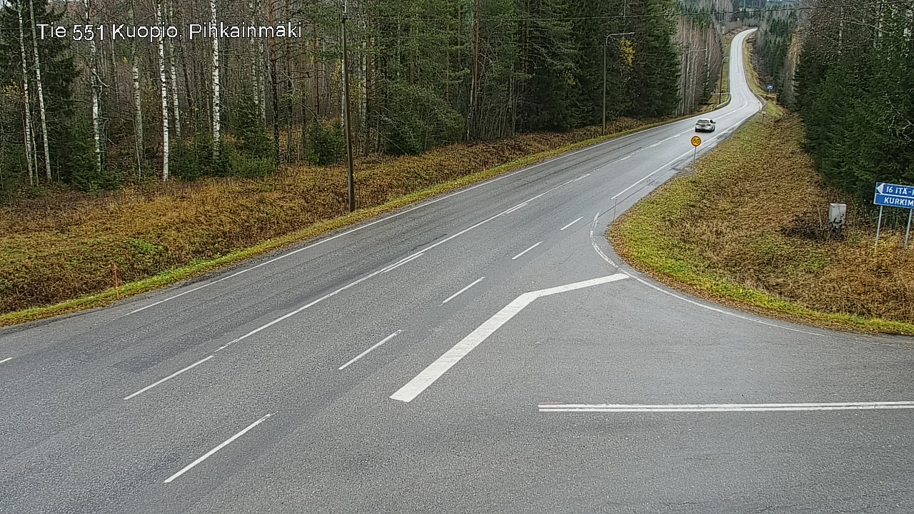 Weather Camera Image Väg 551 Kuopio, Pihkainmäki, Kuopio, Pohjois-Savo