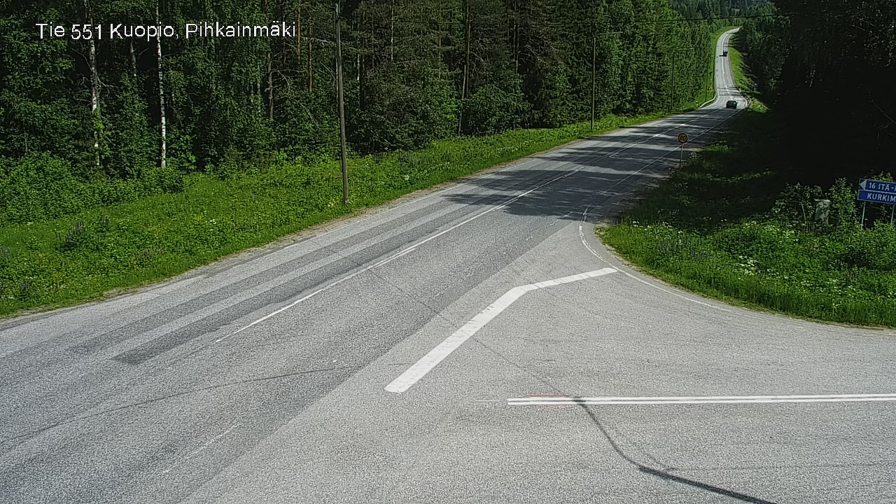 Kelikamerat Kuva Tie 551 Kuopio, Pihkainmäki, Kuopio, Pohjois-Savo