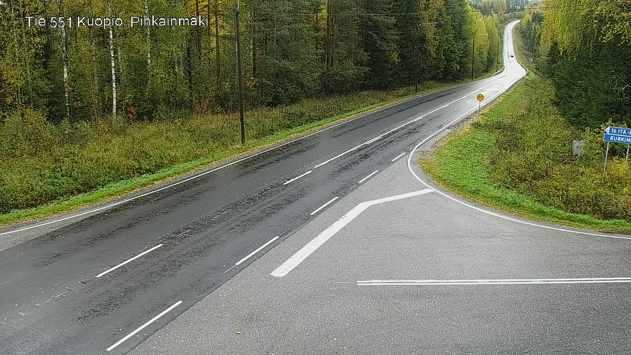 Weather Camera Image Road 551 Kuopio, Pihkainmäki, Kuopio, Pohjois-Savo