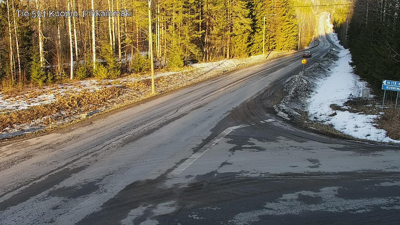 Kelikamerat Kuva Tie 551 Kuopio, Pihkainmäki, Kuopio, Pohjois-Savo