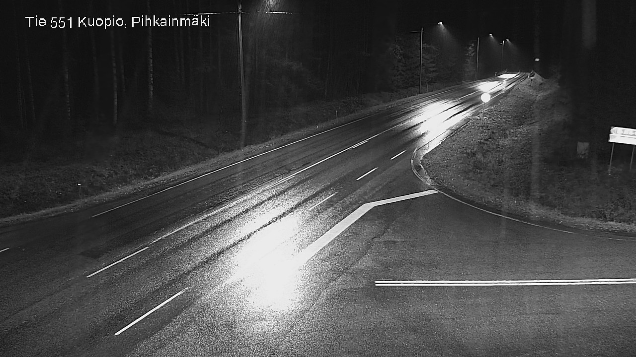 Weather Camera Image Väg 551 Kuopio, Pihkainmäki, Kuopio, Pohjois-Savo