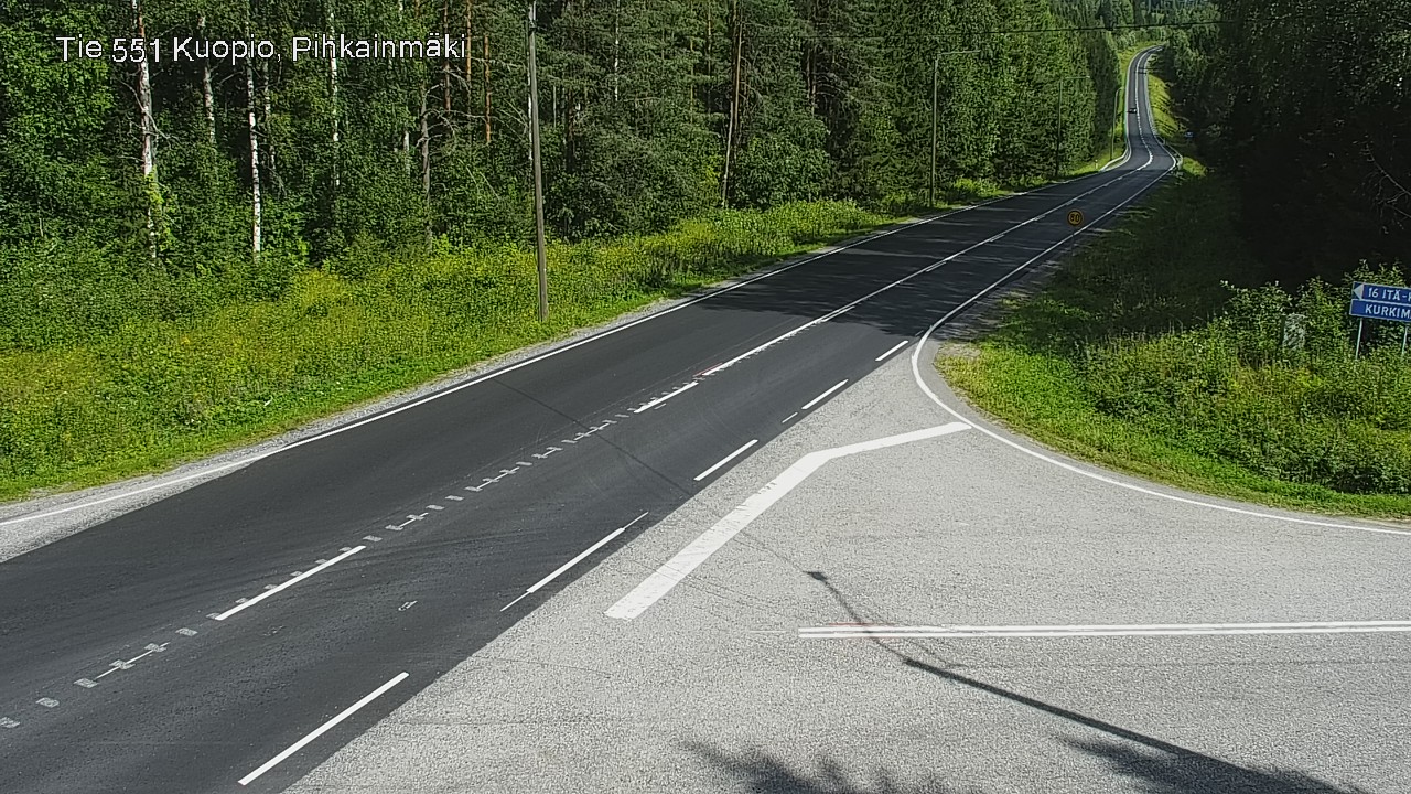 Kelikamerat Kuva Tie 551 Kuopio, Pihkainmäki, Kuopio, Pohjois-Savo