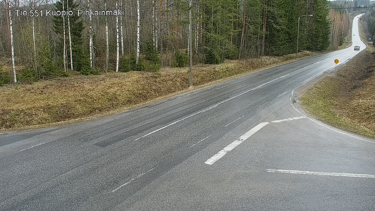 Weather Camera Image Väg 551 Kuopio, Pihkainmäki, Kuopio, Pohjois-Savo