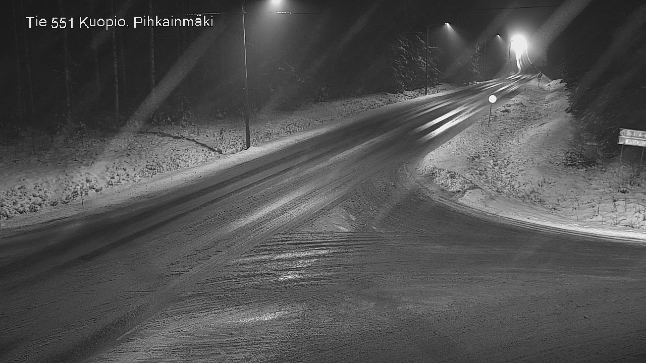Weather Camera Image Road 551 Kuopio, Pihkainmäki, Kuopio, Pohjois-Savo