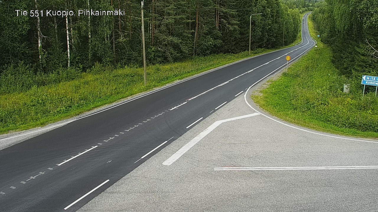 Kelikamerat Kuva Tie 551 Kuopio, Pihkainmäki, Kuopio, Pohjois-Savo