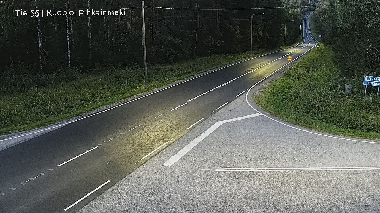 Kelikamerat Kuva Tie 551 Kuopio, Pihkainmäki, Kuopio, Pohjois-Savo