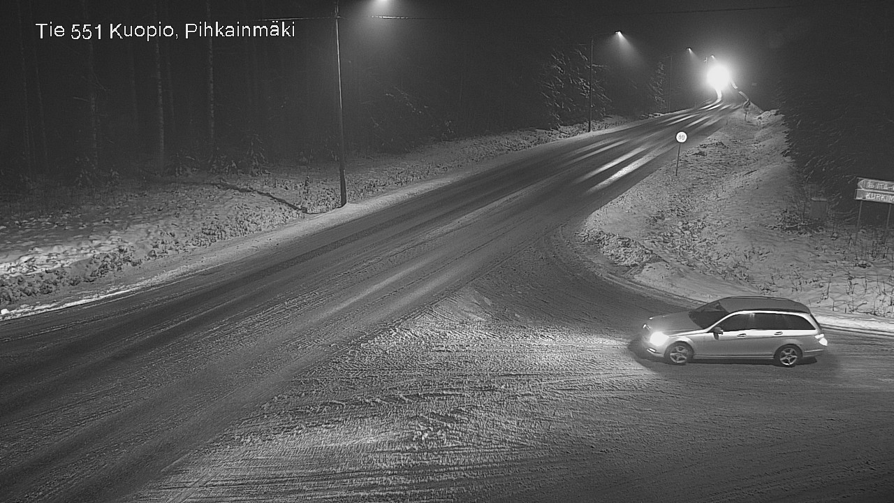 Weather Camera Image Road 551 Kuopio, Pihkainmäki, Kuopio, Pohjois-Savo