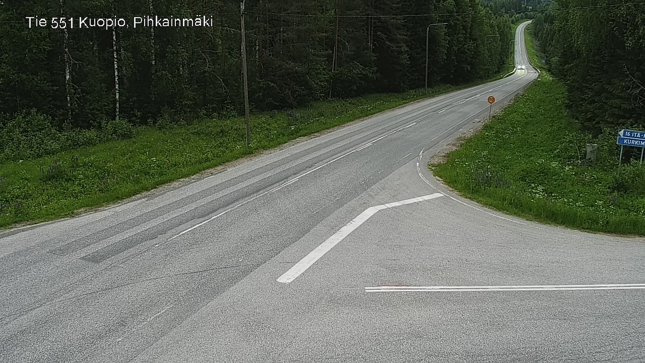 Kelikamerat Kuva Tie 551 Kuopio, Pihkainmäki, Kuopio, Pohjois-Savo