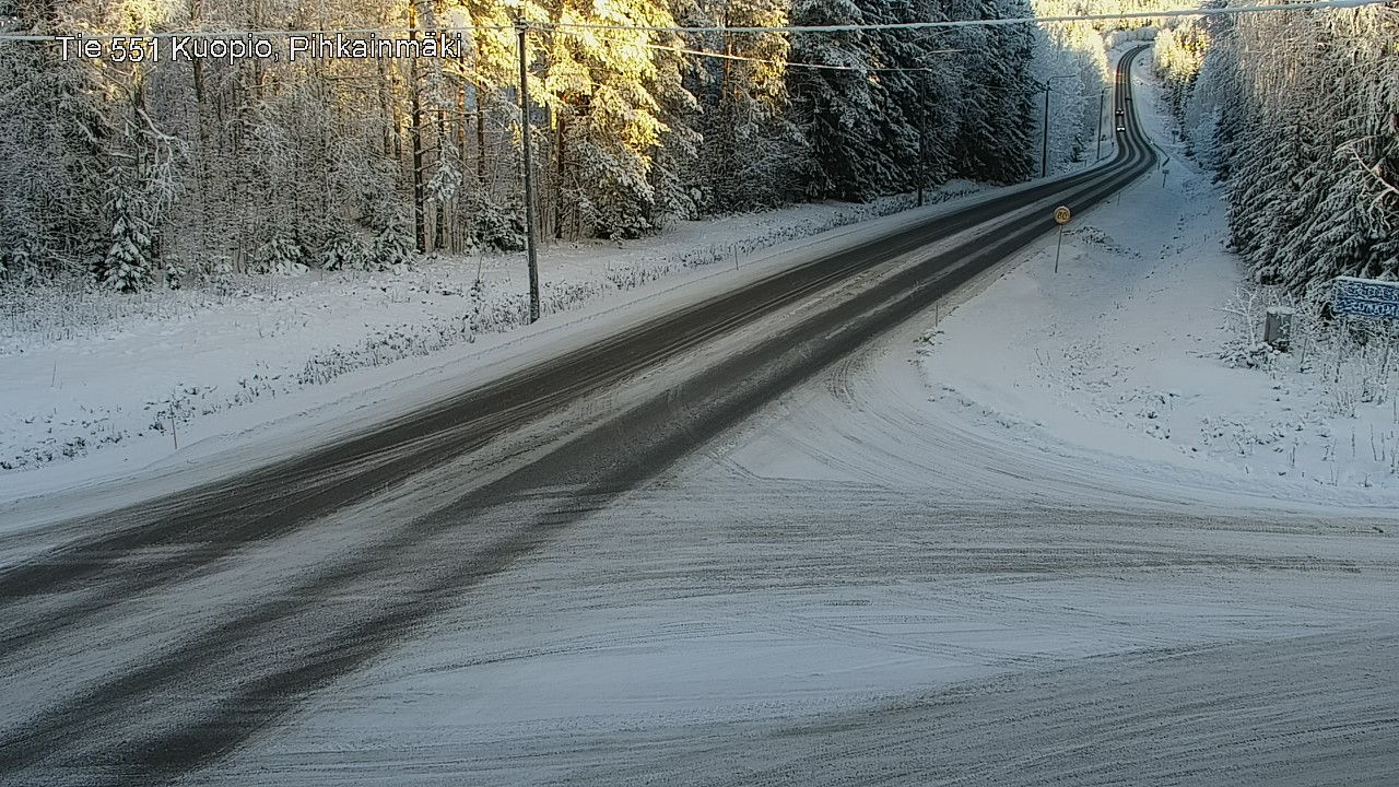 Kelikamerat Kuva Tie 551 Kuopio, Pihkainmäki, Kuopio, Pohjois-Savo