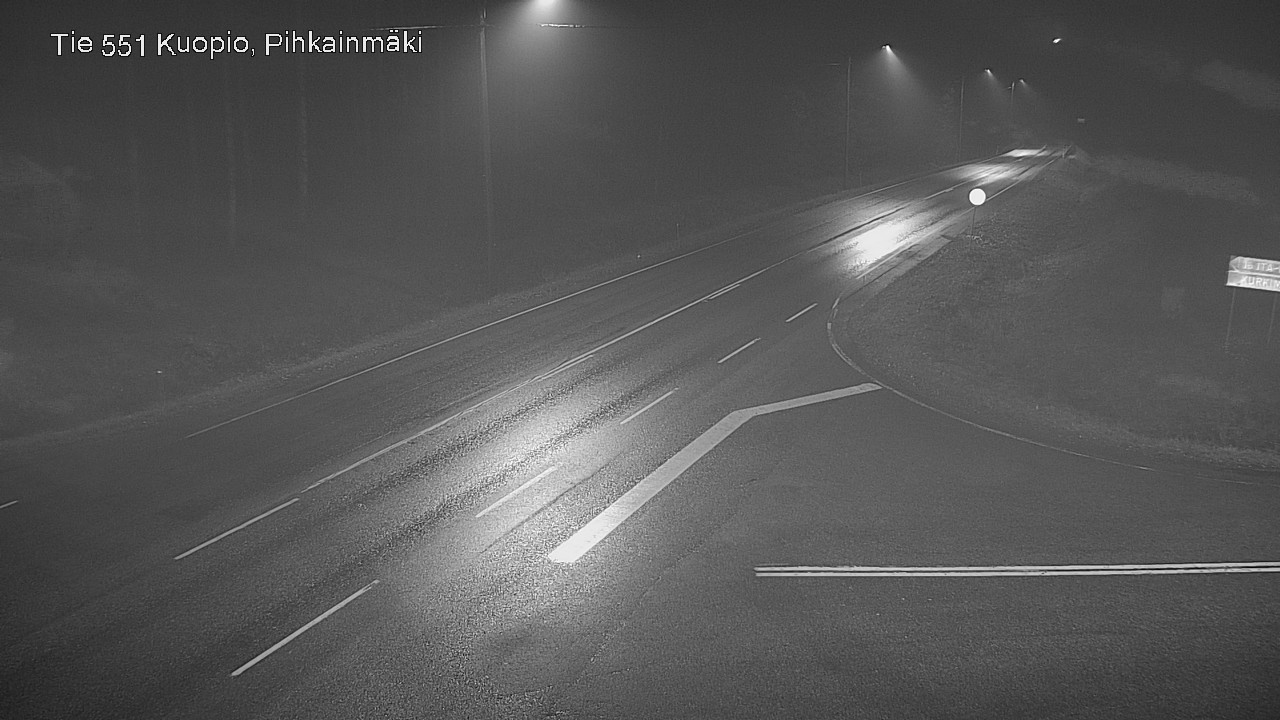 Weather Camera Image Road 551 Kuopio, Pihkainmäki, Kuopio, Pohjois-Savo