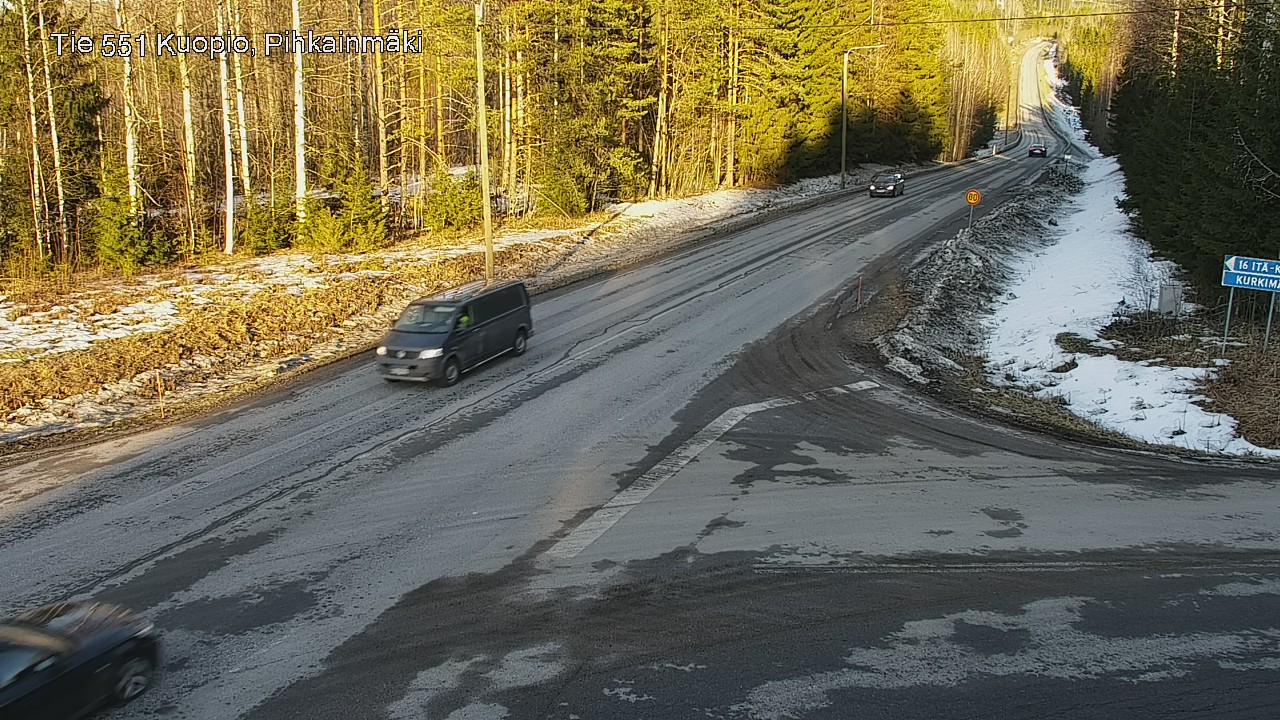 Kelikamerat Kuva Tie 551 Kuopio, Pihkainmäki, Kuopio, Pohjois-Savo