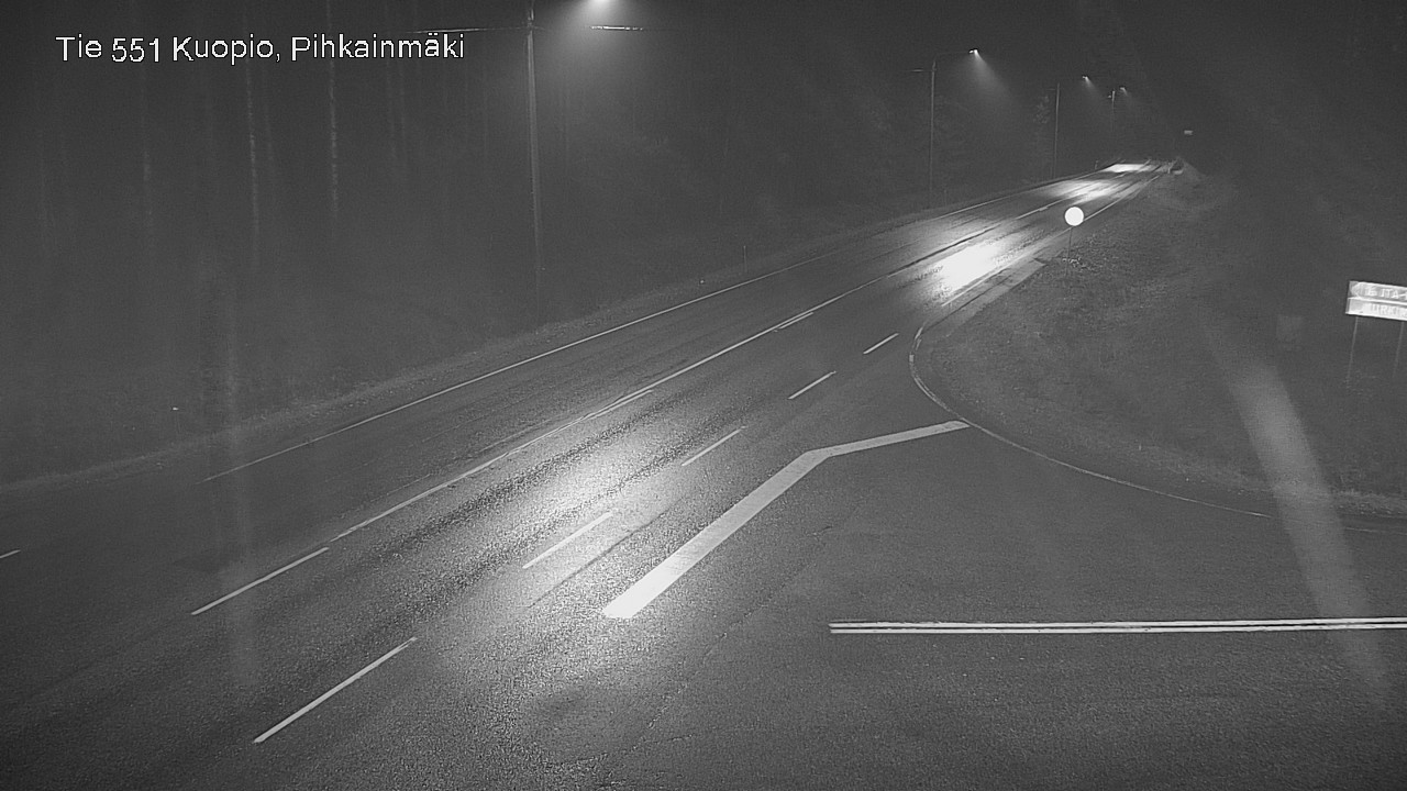 Weather Camera Image Road 551 Kuopio, Pihkainmäki, Kuopio, Pohjois-Savo