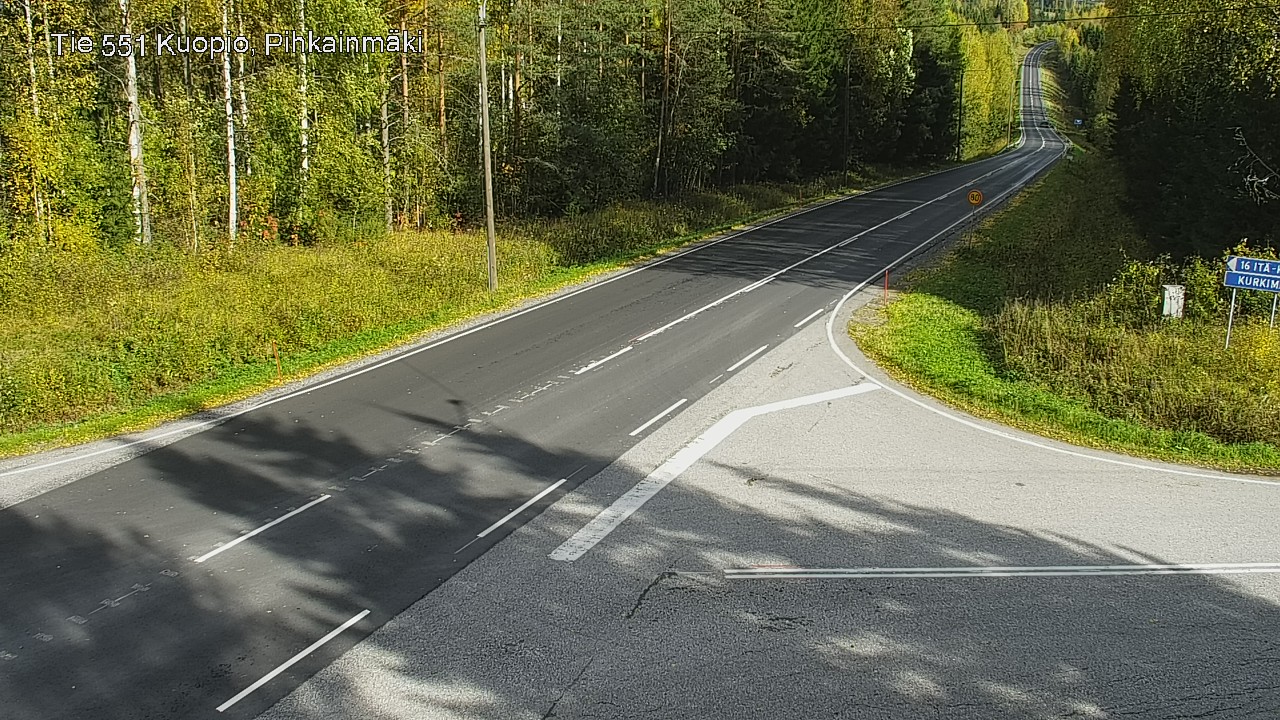 Kelikamerat Kuva Tie 551 Kuopio, Pihkainmäki, Kuopio, Pohjois-Savo