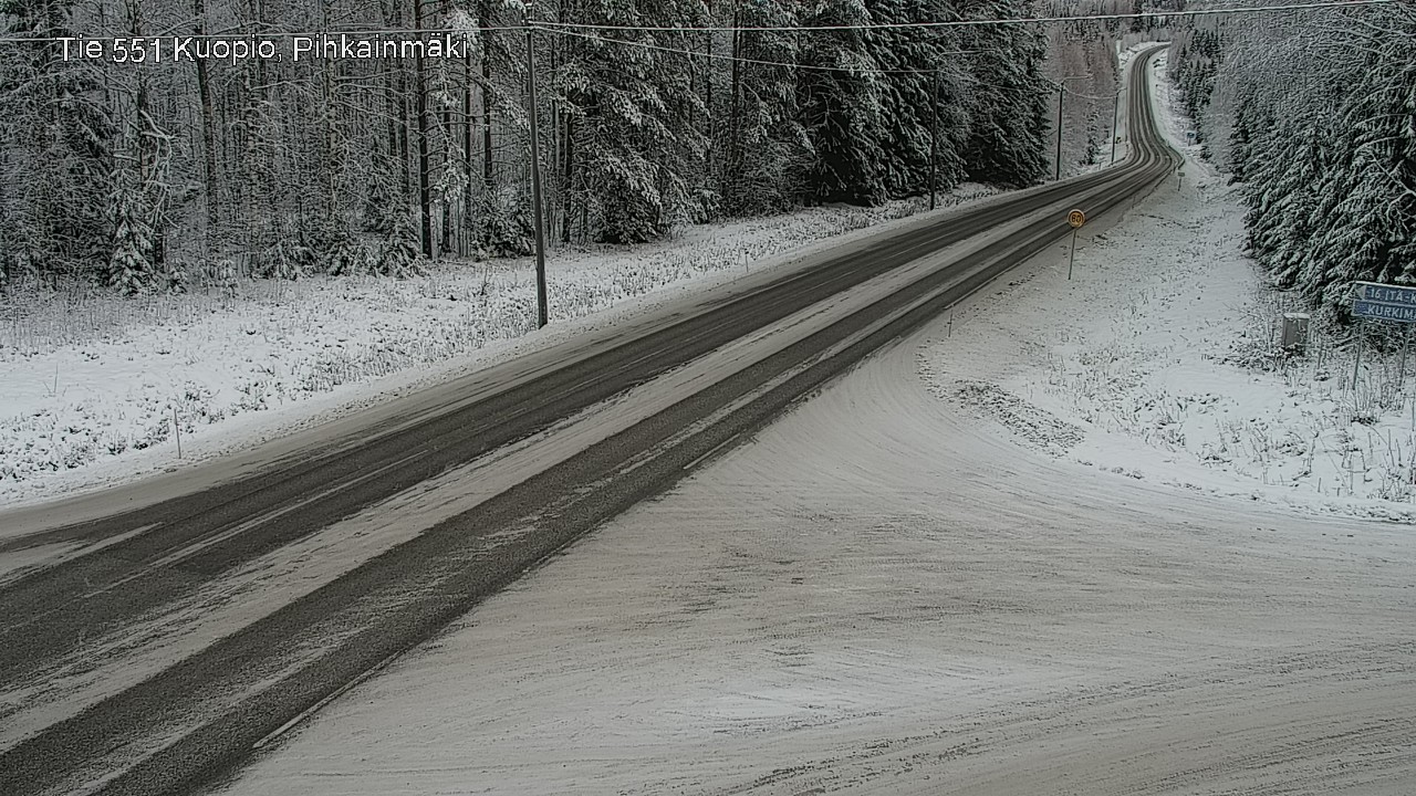 Kelikamerat Kuva Tie 551 Kuopio, Pihkainmäki, Kuopio, Pohjois-Savo
