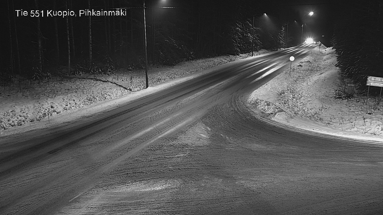 Weather Camera Image Road 551 Kuopio, Pihkainmäki, Kuopio, Pohjois-Savo
