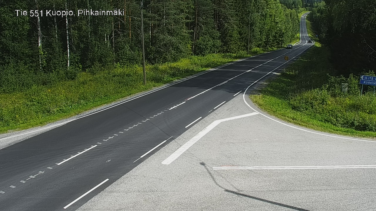 Kelikamerat Kuva Tie 551 Kuopio, Pihkainmäki, Kuopio, Pohjois-Savo