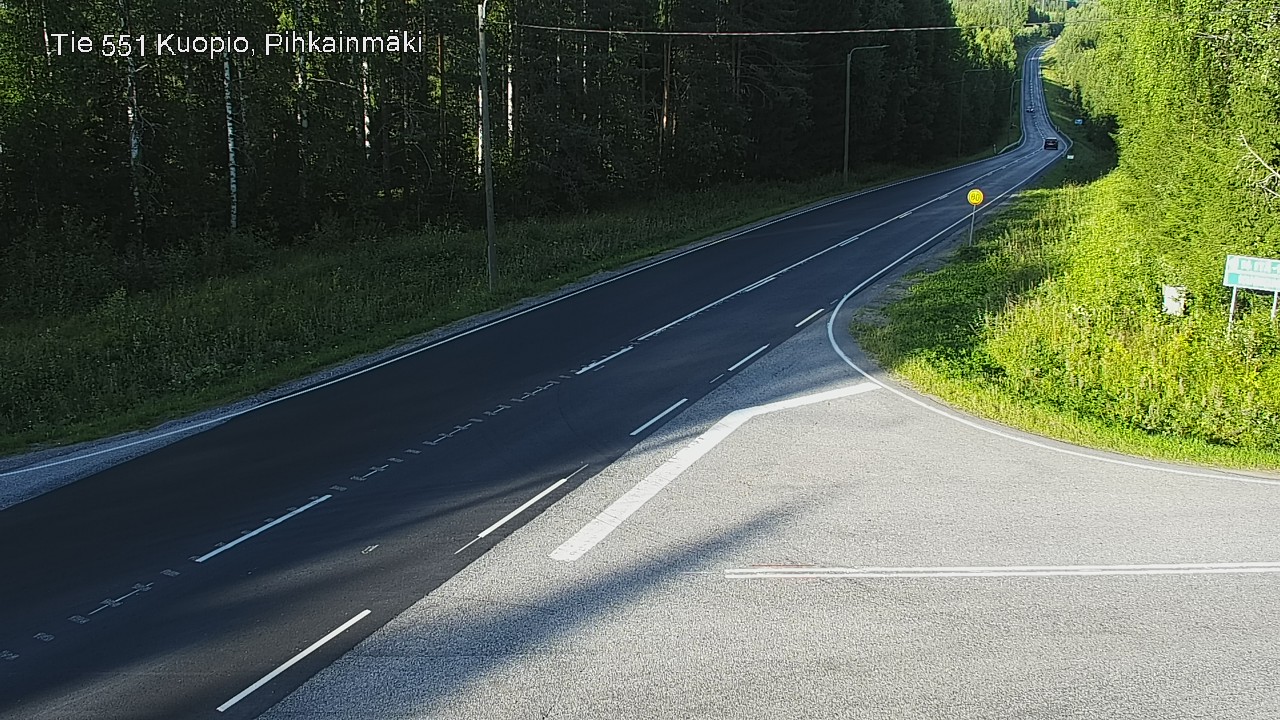 Kelikamerat Kuva Tie 551 Kuopio, Pihkainmäki, Kuopio, Pohjois-Savo