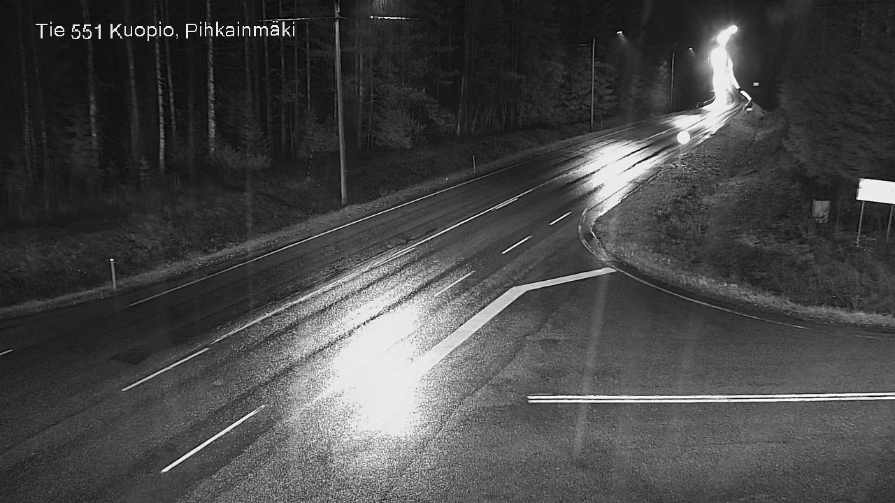 Weather Camera Image Väg 551 Kuopio, Pihkainmäki, Kuopio, Pohjois-Savo