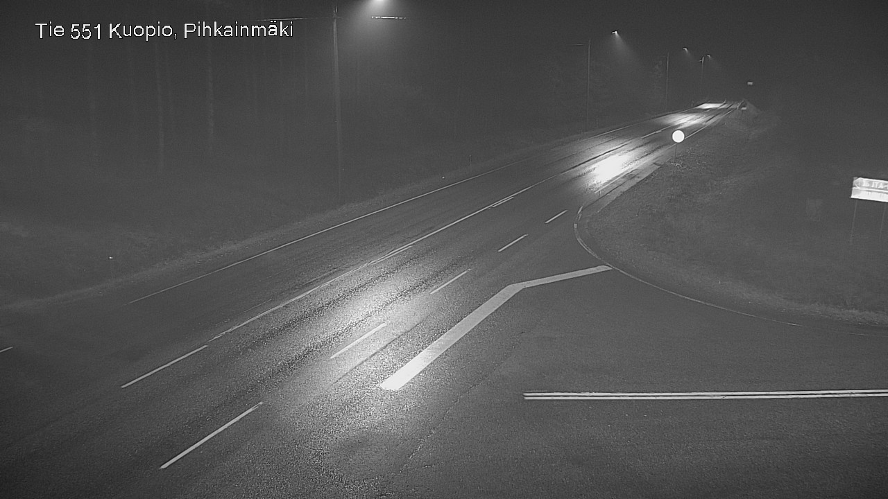 Weather Camera Image Road 551 Kuopio, Pihkainmäki, Kuopio, Pohjois-Savo