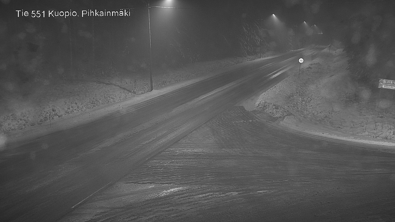 Weather Camera Image Road 551 Kuopio, Pihkainmäki, Kuopio, Pohjois-Savo