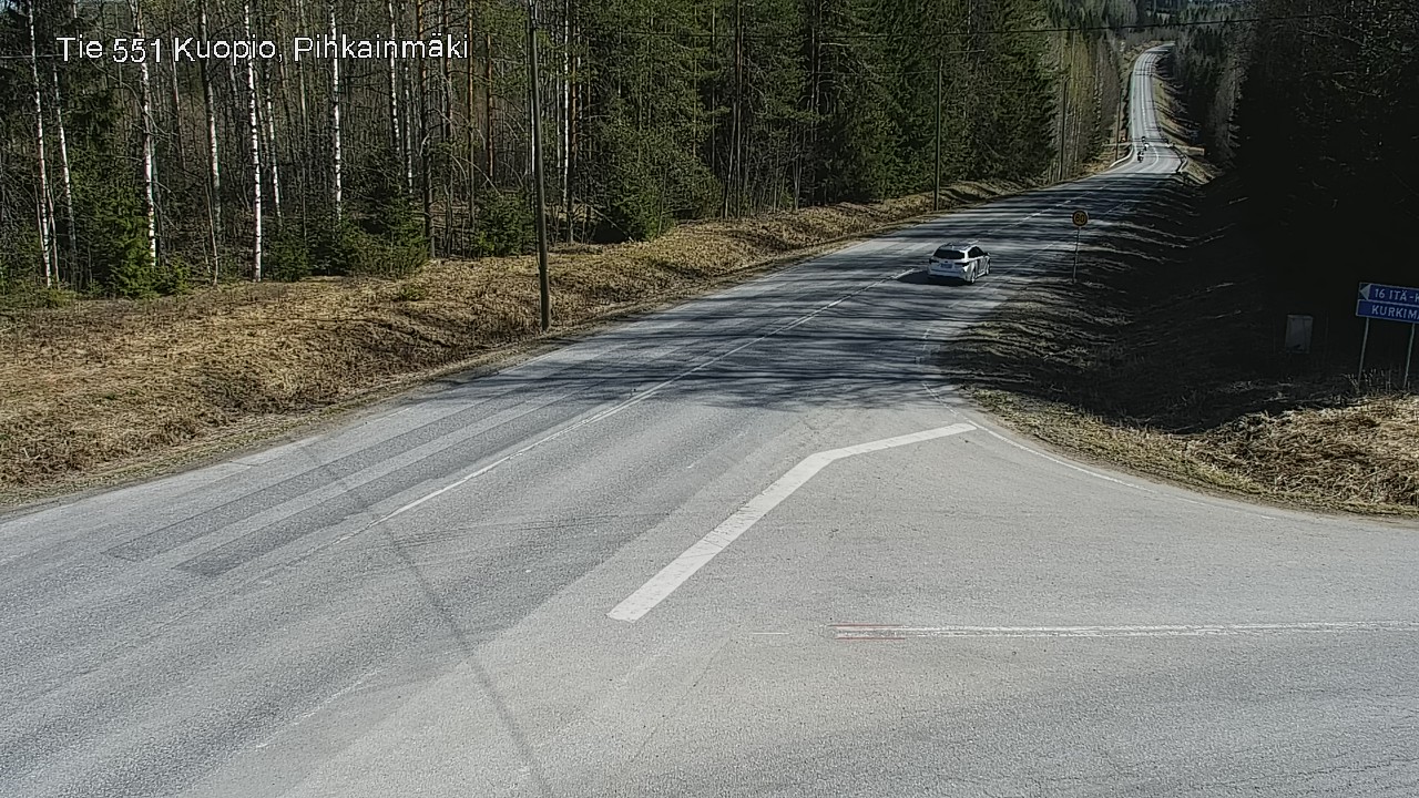Weather Camera Image Road 551 Kuopio, Pihkainmäki, Kuopio, Pohjois-Savo