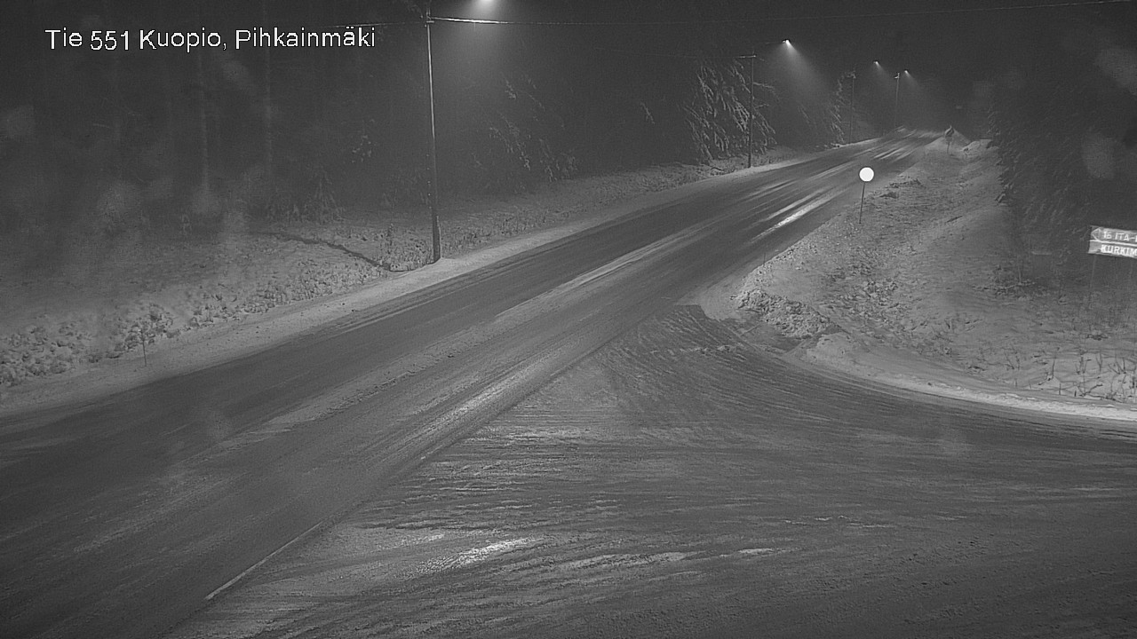 Weather Camera Image Road 551 Kuopio, Pihkainmäki, Kuopio, Pohjois-Savo