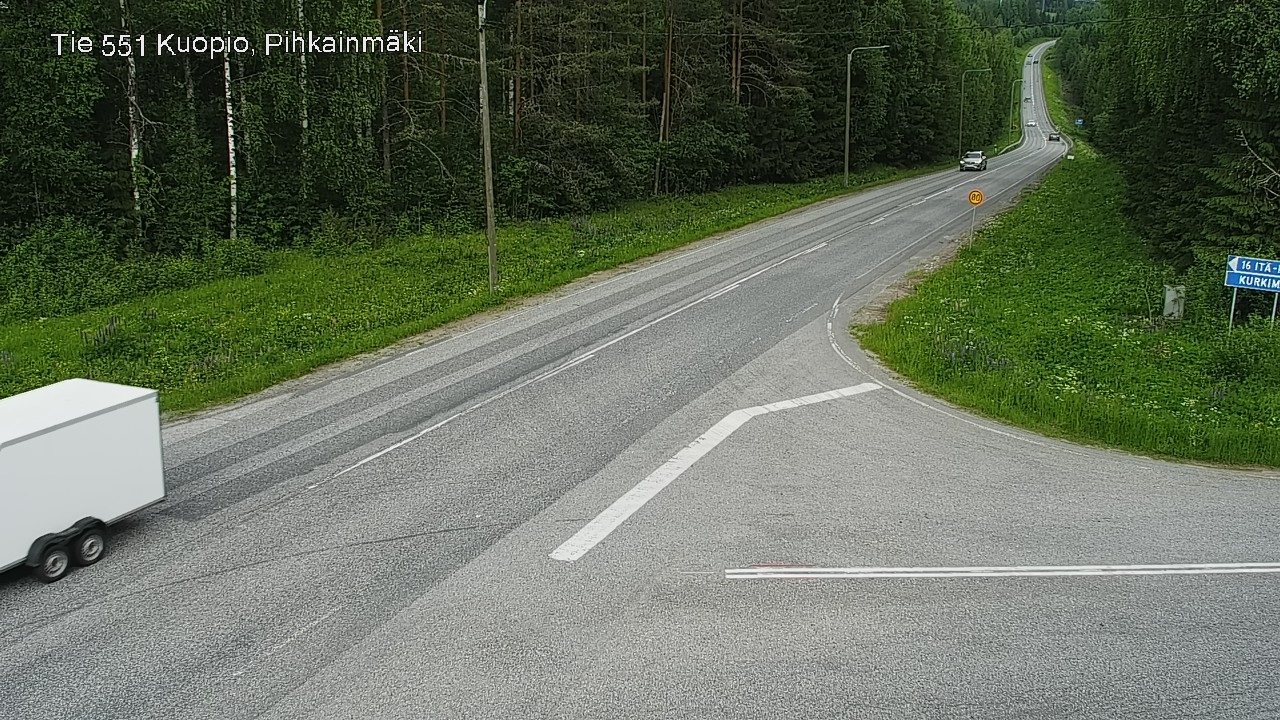 Kelikamerat Kuva Tie 551 Kuopio, Pihkainmäki, Kuopio, Pohjois-Savo