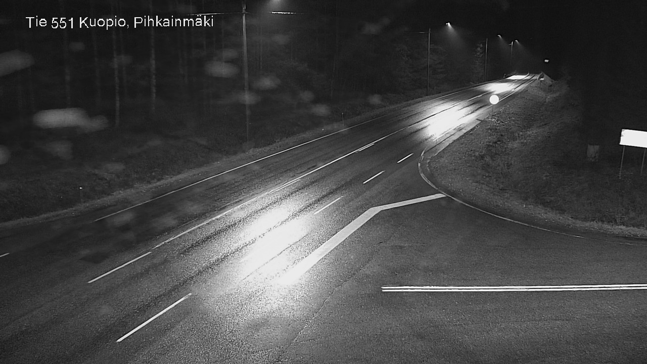 Weather Camera Image Road 551 Kuopio, Pihkainmäki, Kuopio, Pohjois-Savo