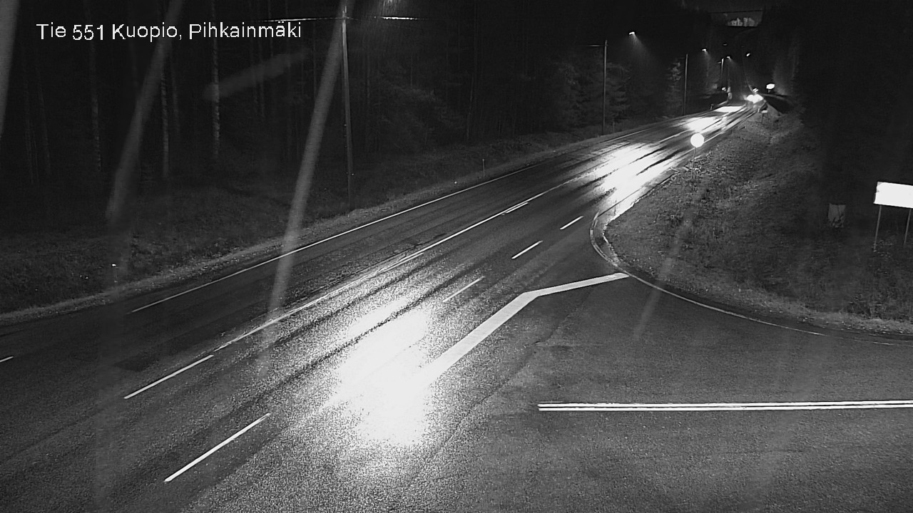 Weather Camera Image Väg 551 Kuopio, Pihkainmäki, Kuopio, Pohjois-Savo