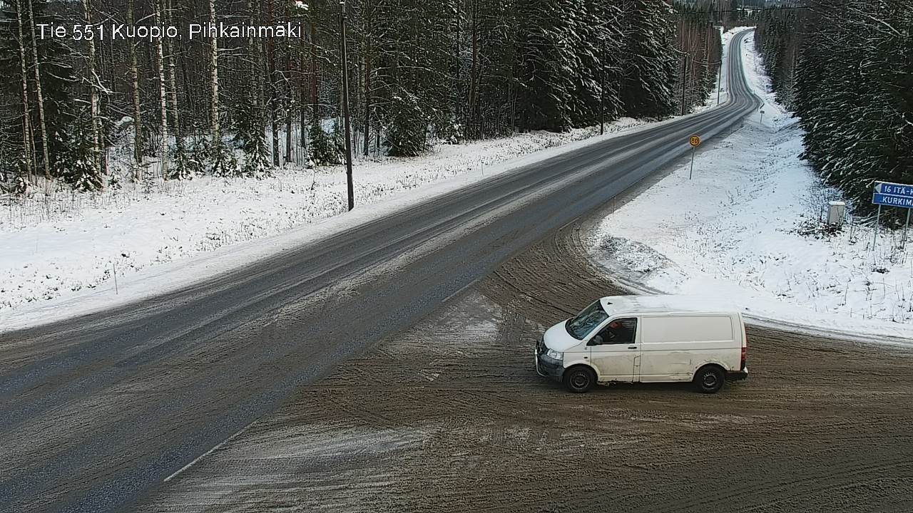 Weather Camera Image Road 551 Kuopio, Pihkainmäki, Kuopio, Pohjois-Savo