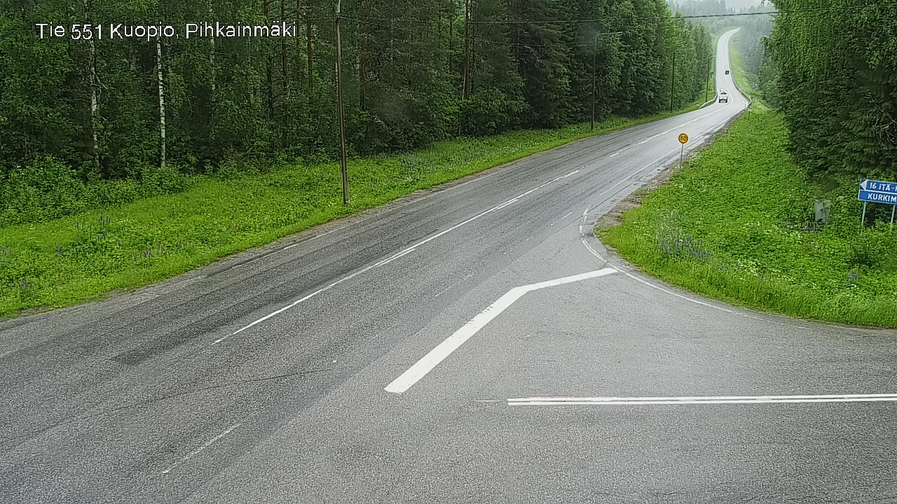 Weather Camera Image Väg 551 Kuopio, Pihkainmäki, Kuopio, Pohjois-Savo