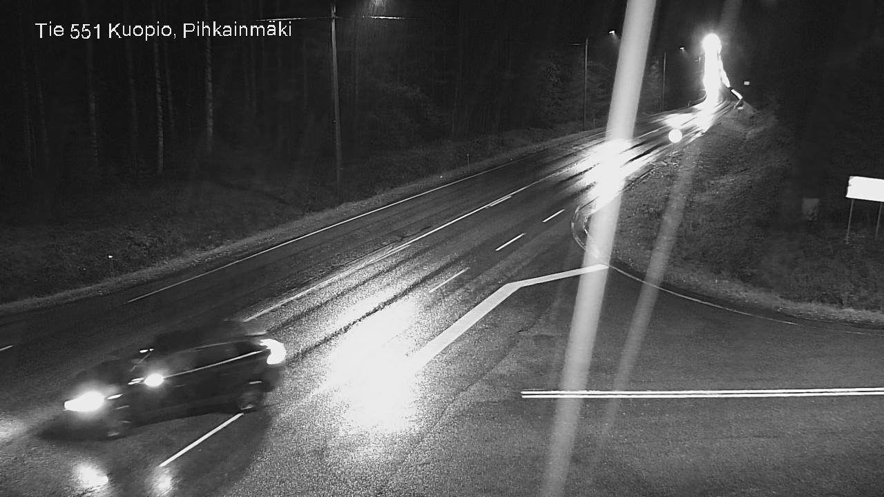 Weather Camera Image Väg 551 Kuopio, Pihkainmäki, Kuopio, Pohjois-Savo