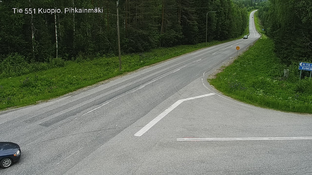 Kelikamerat Kuva Tie 551 Kuopio, Pihkainmäki, Kuopio, Pohjois-Savo